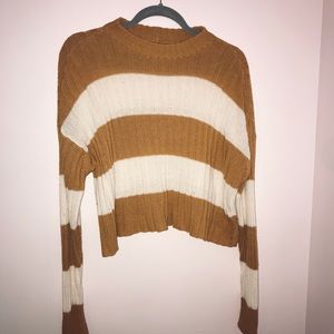 AE cropped striped sweater xs